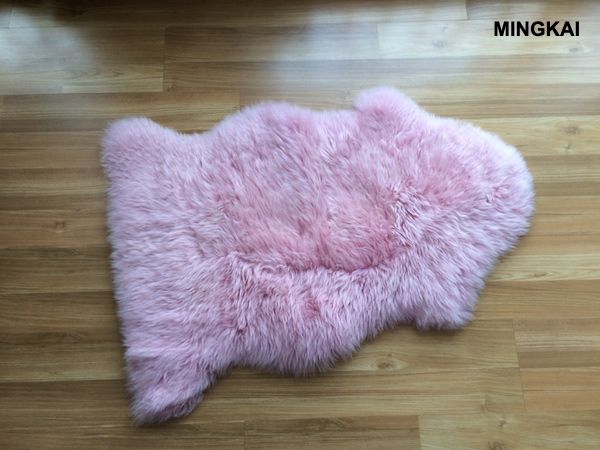 Luxury Genuine Sheepskin Rug | Real Animal Fur Carpet | Soft Natural Wool Floor Mat for Living Room, Bedroom & Office | Non-Slip Home Decor (White, Grey, Purple)