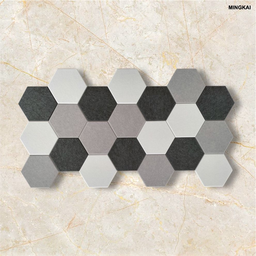 DUMI 12 Pack Acoustic Panels Self Adhesive Sound Proof Foam,High Density Sound Acoustic Foam Panel,12X10.23X0.4 Inch Hexagon Wall Panels in Home,Office,Reccording Room,Studio (12 PACK, Camel)