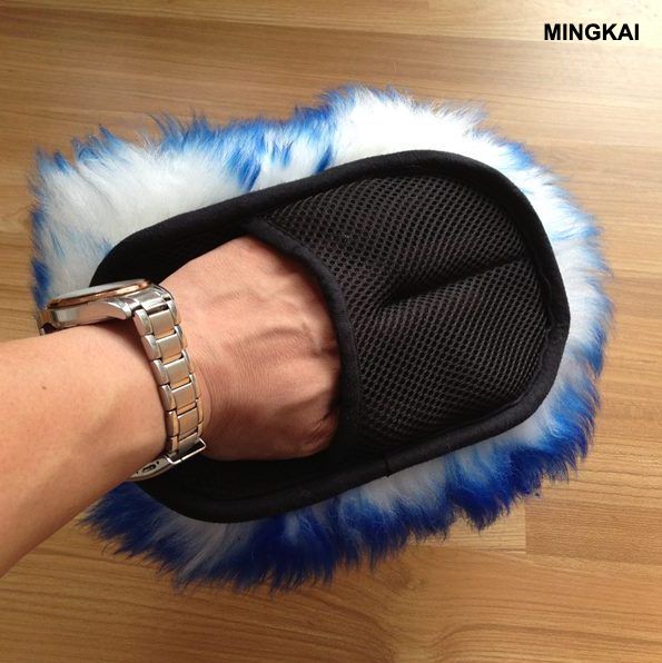 Premium Sheepskin Wash Mitt & Lambswool Glove Set - Professional Grade Car Washing & Waxing Tool for Streak-Free Shine & Scratch-Free Cleaning