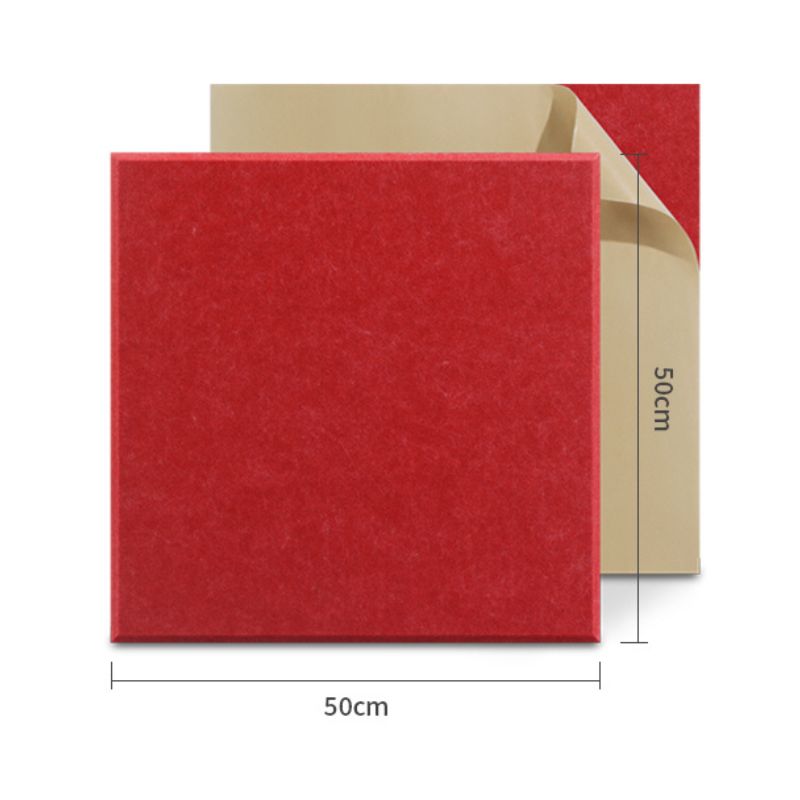 Square Eco-Friendly Polyester Acoustic Panels – Self-Adhesive Sound Insulation Tiles