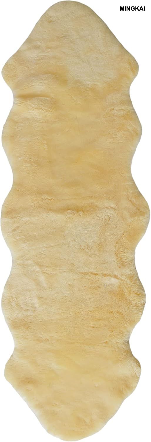 Natural Sheepskin Seat Cover | Genuine Soft Wool | Car, Truck, SUV, Office & Wheelchair Cushion | Anti-Slip & Non-Irritating | Premium Comfort for Hip & Back Pain Relief