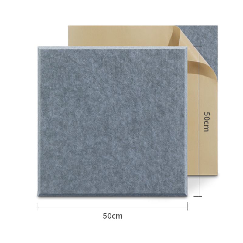 Square Eco-Friendly Polyester Acoustic Panels – Self-Adhesive Sound Insulation Tiles