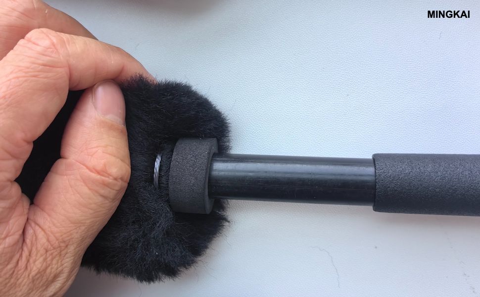 DUMI 3-Pack Car Wheel Brush Set - Scratch-Free Rubber Tips & Metal-Free Design for Safe Detailing on All Vehicles (Cars, Trucks, SUVs, EVs) - Premium Sheepskin Durable Wheel Cleaning Kit