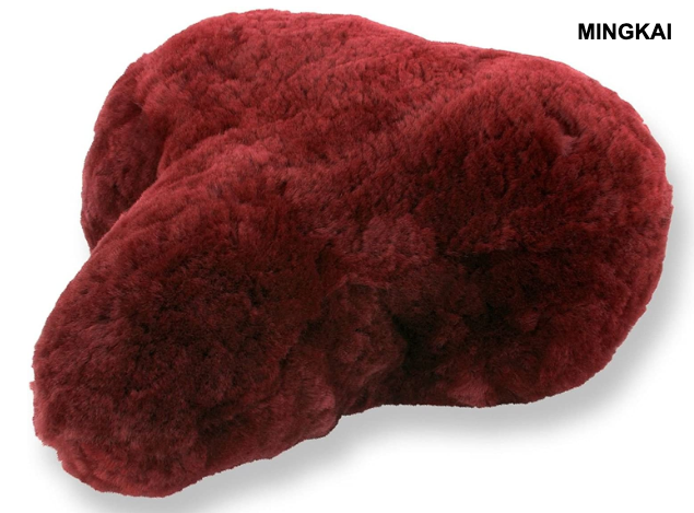 Genuine Sheepskin Bicycle Seat Cushion – Non-Slip, Comfortable & Breathable for Cruiser, Commuter & Mountain Bikes