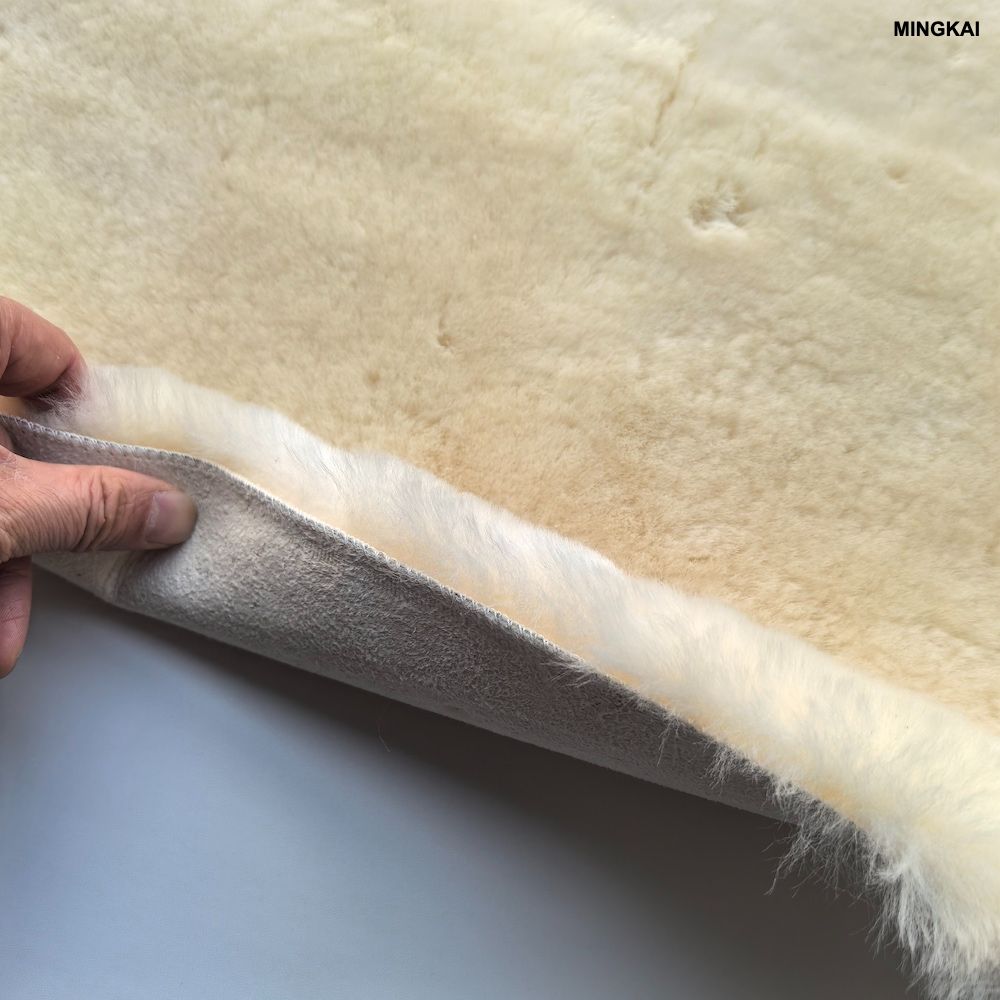 DUMI Premium Medical Grade 100% Natural Sheepskin Wheelchair Cushion Set - 3-Piece Orthopedic Seat Pad & Armrest Covers with Non-Slip Grip, Pressure Sore Prevention & Pain Relief, Washable & Reusable