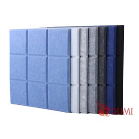 9-Square Polyester Fiber Acoustic Wall Panels for Studio Soundproofing & Decoration