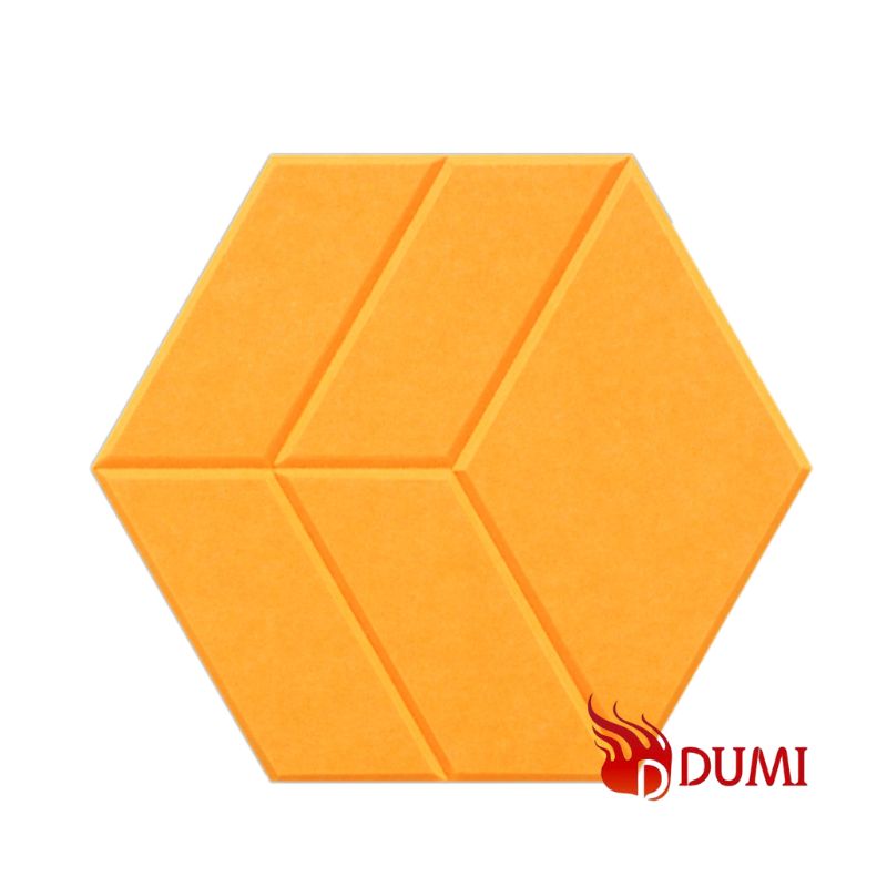 Hexagon Polyester Fiber Acoustic Panels with Self-Adhesive