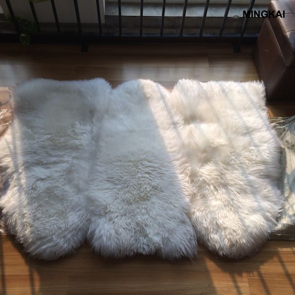 Premium Australian Merino Sheepskin Rug | Natural Lambskin Carpet | Ultra-Soft Medium Pile Wool Floor Mat for Living Room, Bedroom & Office | Handmade Real Fur 3piece