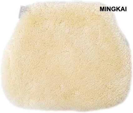 Natural Sheepskin Motorcycle Seat Cushion – Anti-Slip, Breathable & Supportive for Riders | Ultra-Comfortable Ride