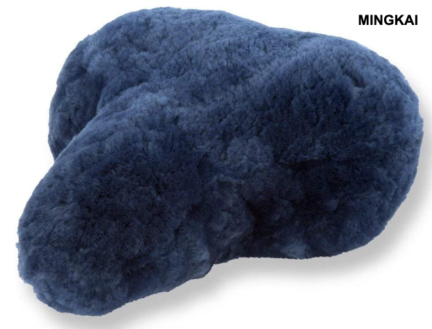 Genuine Sheepskin Bicycle Seat Cushion – Non-Slip, Comfortable & Breathable for Cruiser, Commuter & Mountain Bikes