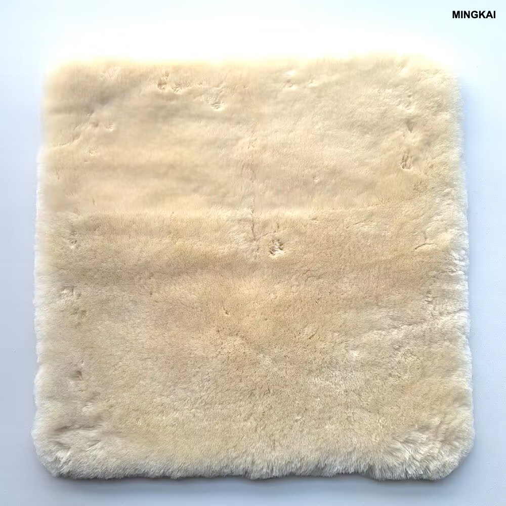 DUMI Premium Medical Grade 100% Natural Sheepskin Wheelchair Cushion Set - 3-Piece Orthopedic Seat Pad & Armrest Covers with Non-Slip Grip, Pressure Sore Prevention & Pain Relief, Washable & Reusable