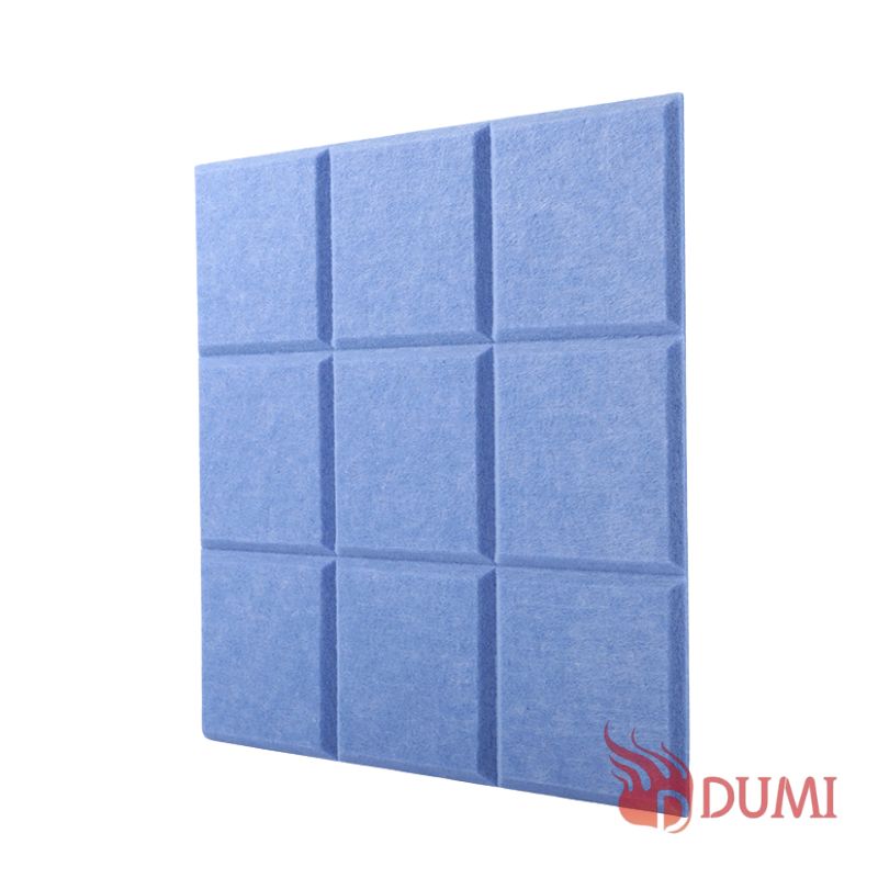 9-Square Polyester Fiber Acoustic Wall Panels for Studio Soundproofing & Decoration