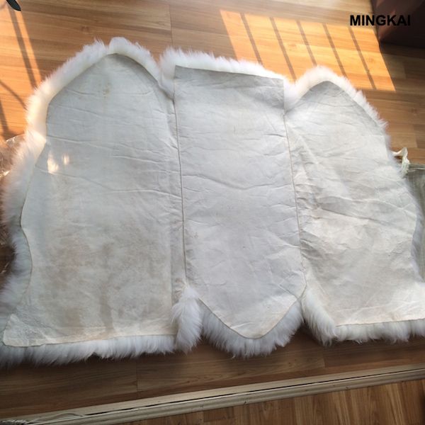 Premium Australian Merino Sheepskin Rug | Natural Lambskin Carpet | Ultra-Soft Medium Pile Wool Floor Mat for Living Room, Bedroom & Office | Handmade Real Fur 3piece