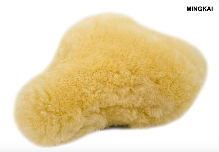 Genuine Sheepskin Bicycle Seat Cushion – Non-Slip, Comfortable & Breathable for Cruiser, Commuter & Mountain Bikes