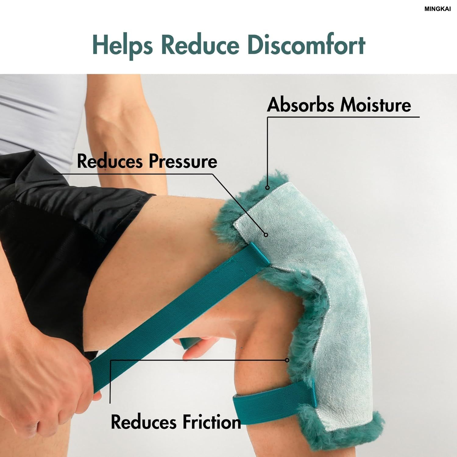 Natural Sheepskin Knee Protectors – Medical-Grade Orthopedic Knee Cushions with Adjustable Straps for Arthritis, Joint Pain & Pressure Relief (Pair)