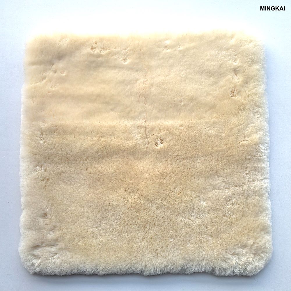 DUMI Premium Medical Grade 100% Natural Sheepskin Wheelchair Cushion Set - 3-Piece Orthopedic Seat Pad & Armrest Covers with Non-Slip Grip, Pressure Sore Prevention & Pain Relief, Washable & Reusable