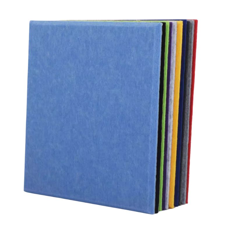 Square Eco-Friendly Polyester Acoustic Panels – Self-Adhesive Sound Insulation Tiles