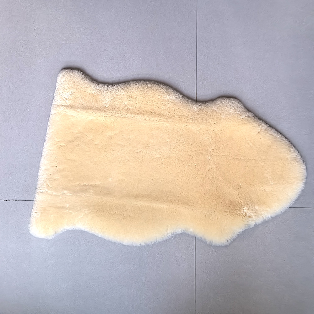 DUMI Medical Grade Sheepskin Pad for Bed Sores Relief & Pressure Relief | 100% Natural Therapeutic Wool Seat Cushion with Non-Slip Backing, 2ft x 3ft - Wheelchair, Hospital, Orthopedic Use