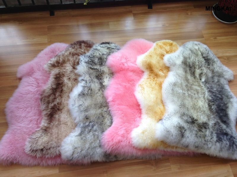Dumi Genuine New Zealand Sheepskin Rug, Luxury Genuine Fur Rug; Housewarming Gift Plus - Natural Color 2'x3'