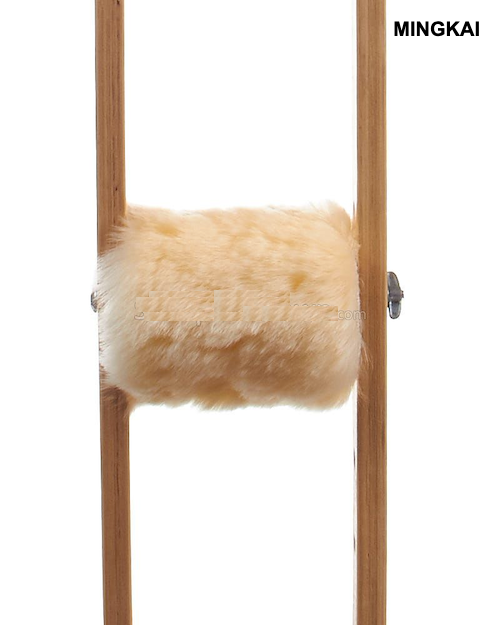 Natural Sheepskin Crutch Pads – Universal Underarm & Hand-Grip Covers for Medical Crutches, Soft Non-Slip Orthopedic Cushions for Comfort & Pressure Relief